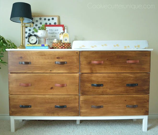 ikea tarva 6-drawer chest method leather belt pulls