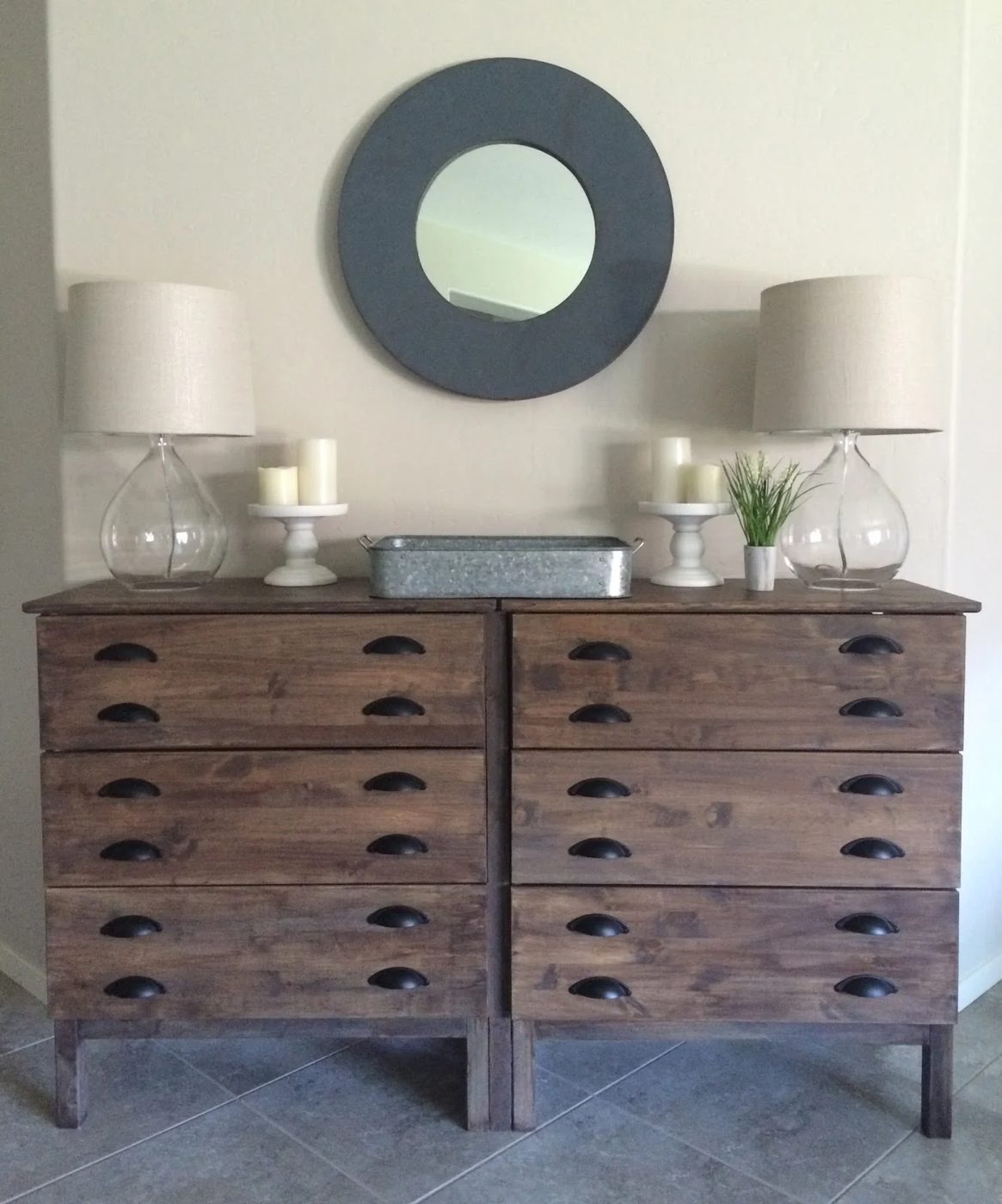 tarva dresser method stain rustic double pulls