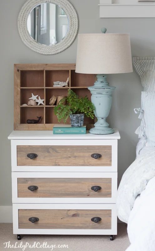ikea tarva 3-drawer dresser method white moulding stain nightstands casters