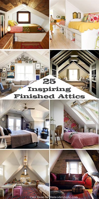 25 Inspiring Finished Attics via Bekob.com #remodel #attic