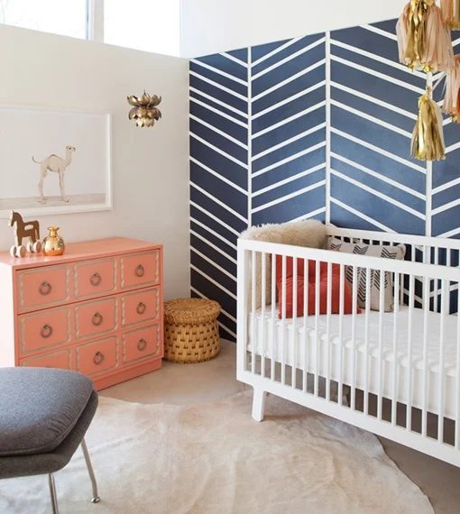 navy herringbone wall Handmade, direct creative wall options for painting interior walls