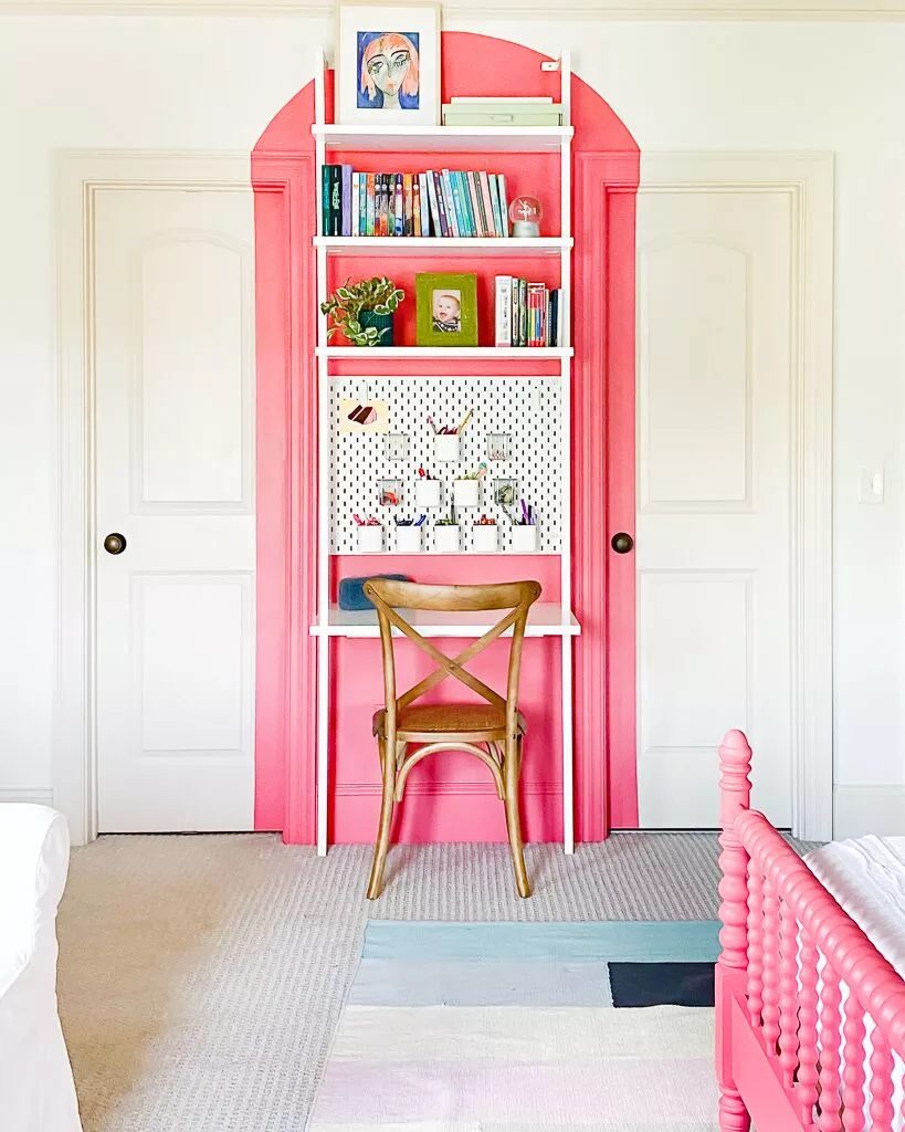 Faux Painted Trim Molding Arch For Desk Kaleidoscope Living Featured On Bekob