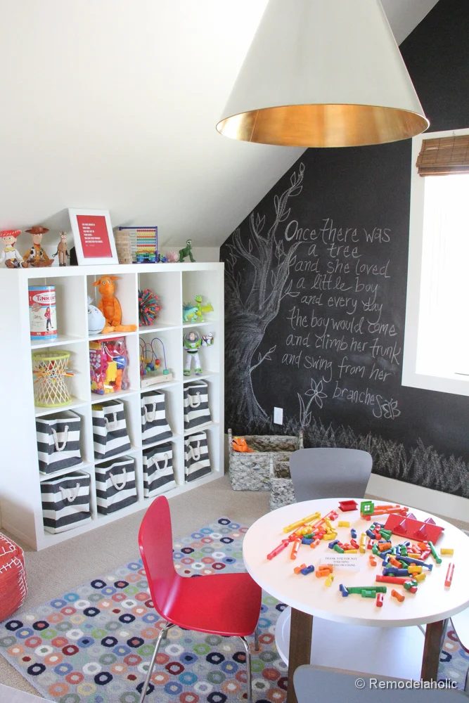 wall painting options, chalkboard wall for playroom mural