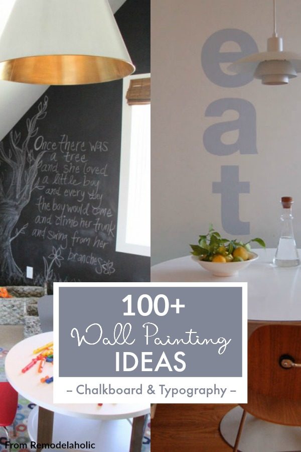 Chalkboard And Typography Wall Paint options From Bekob