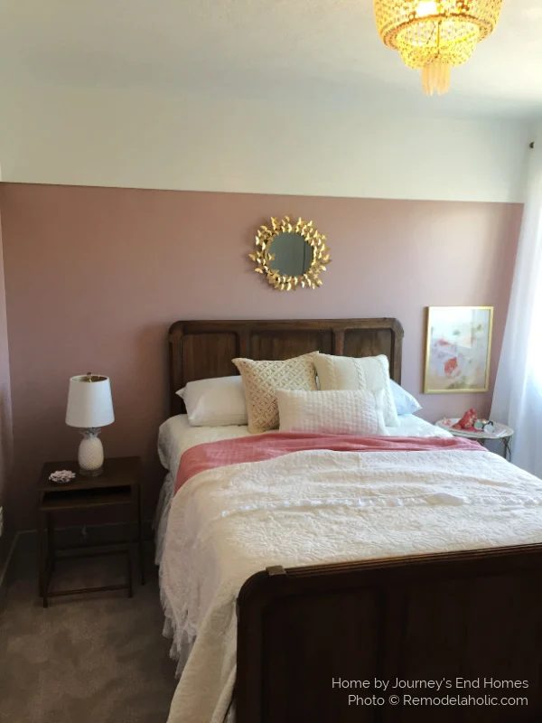 direct Wall Painting options For Bedrooms, Half Painted Wall Faux Wainscoting, Bekob UVPH16 H28