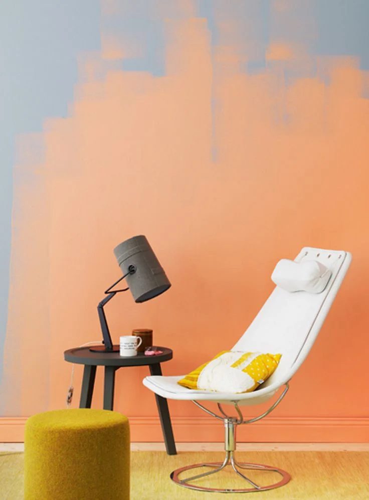 unfinished wall painting for bold wall paint option