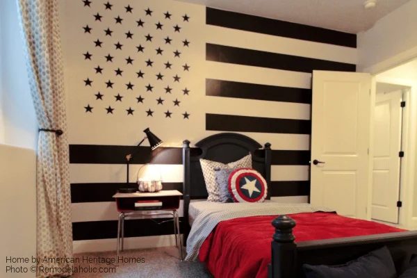 Creative direct Wall Painting options, Black And White Monochrome Flag Wall Mural, Bekob SGPH17 H24