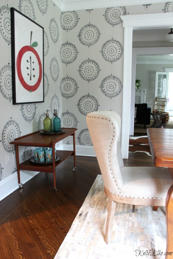 Creative Wall Painting options, Faux Wallpaper Hand Painted Brush Stroke Pattern, Kelly Elko Featured On Bekob (1)