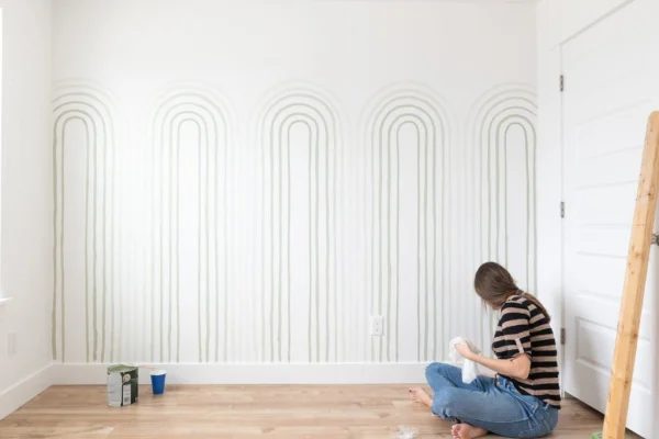 direct Interior Wall Painting options, Hand Painted Rainbow Arch Wall Pattern, Vintage Revivals Featured On Bekob (1)