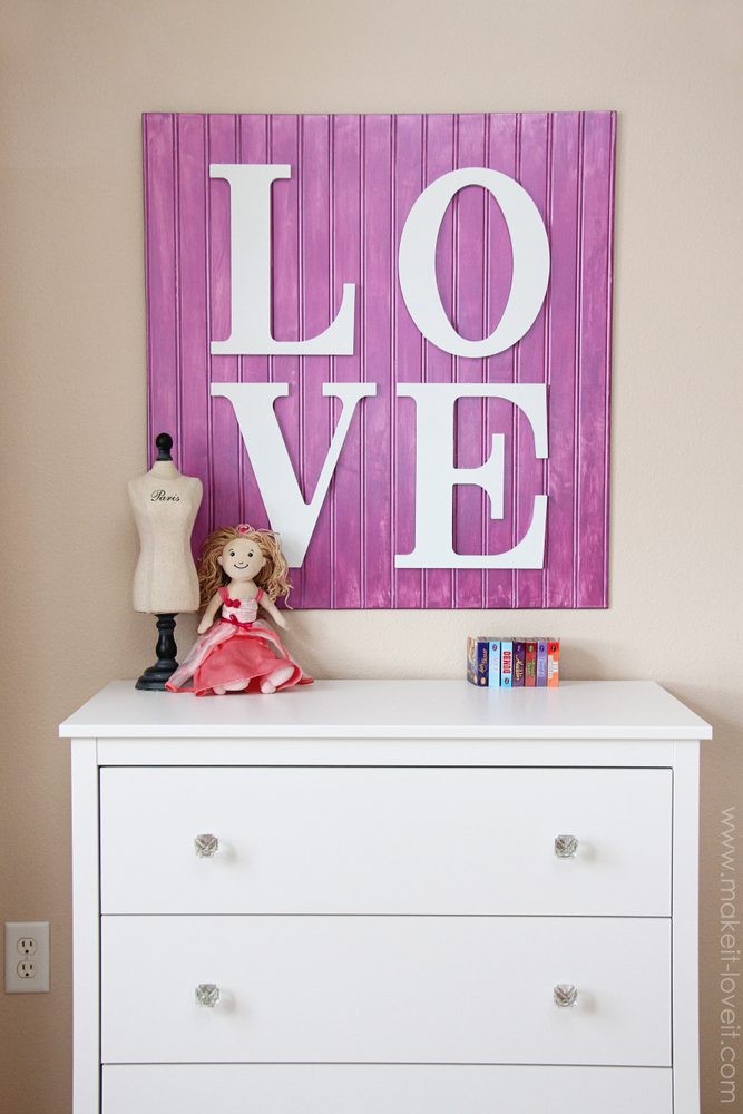 wooden love sign, Make It and Love It