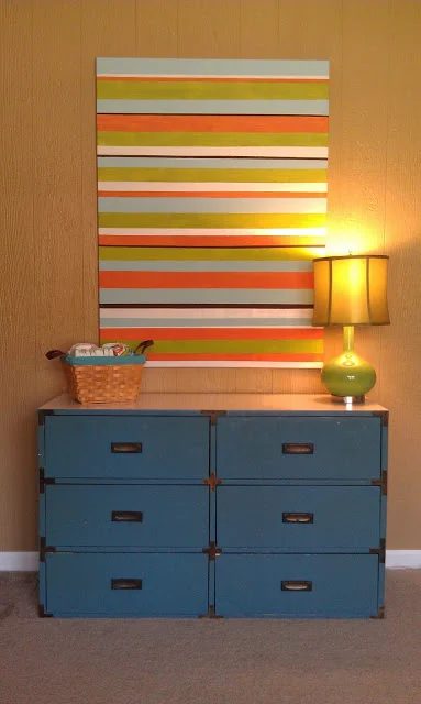 Striped-Art-Canvas-walkthrough-Handmade WALL ART