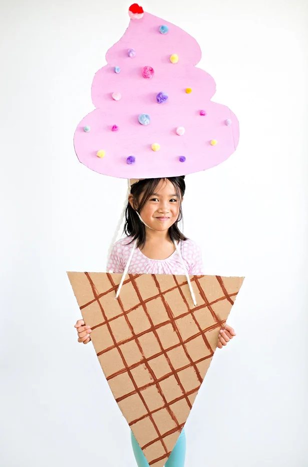 Cardboard Ice Cream Costume