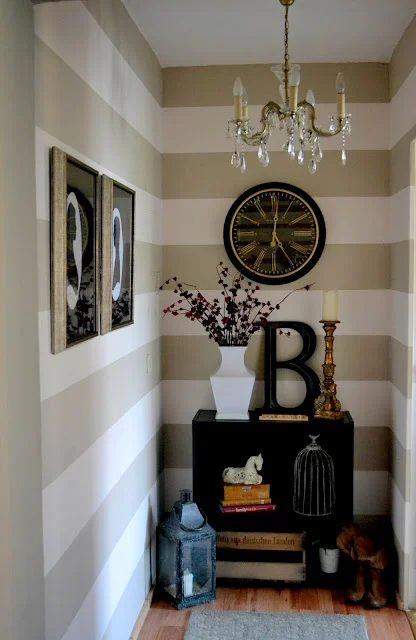 The Poor Sophisticate striped wall