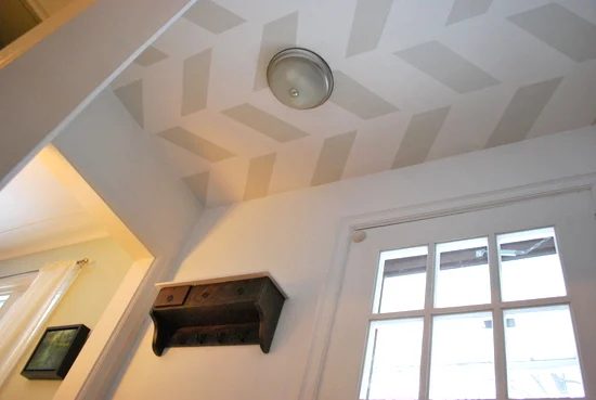 Herringbone Entry Ceiling