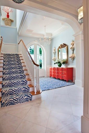 Foo Dog colorful staircase