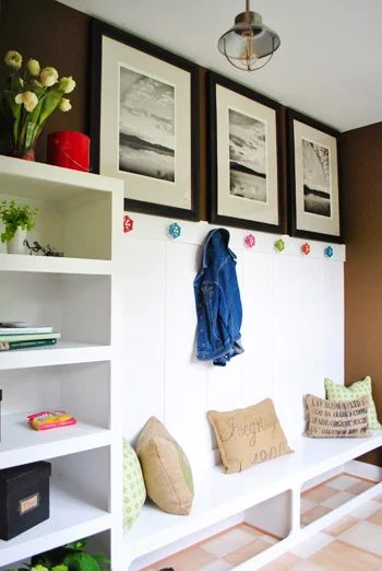Young House Love mudroom entry