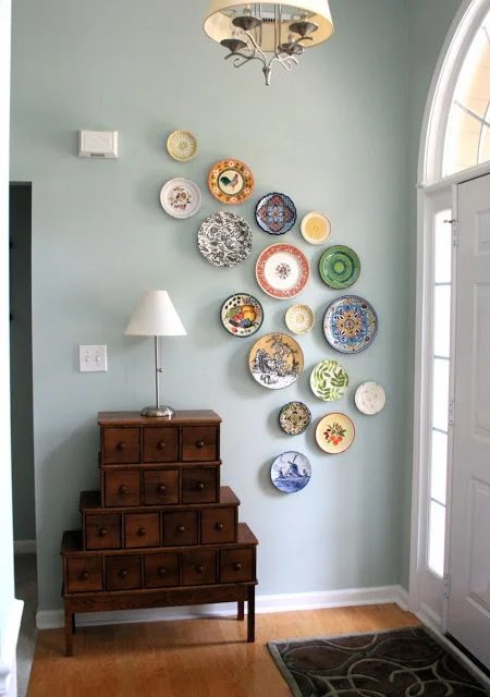 Mmm Crafts foyer plate wall