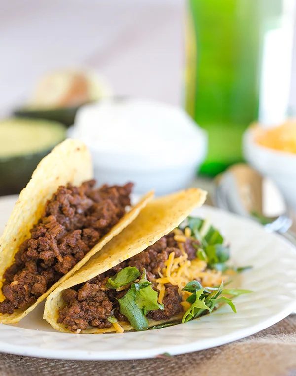 ground beef tacos