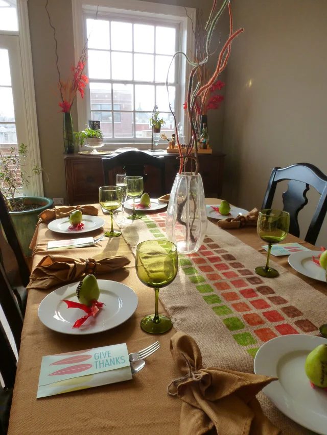Thanksgiving Table Design Improvised