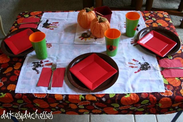 Kids Thanksgiving Table Dukes And Duchesses