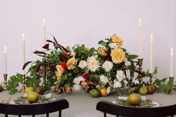 Candles And Thanksgiving Table Camille Styles