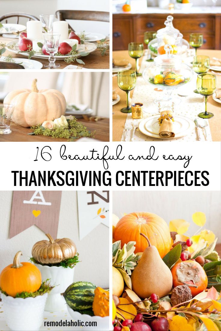 16 striking And straightforward Thanksgiving Centerpieces
