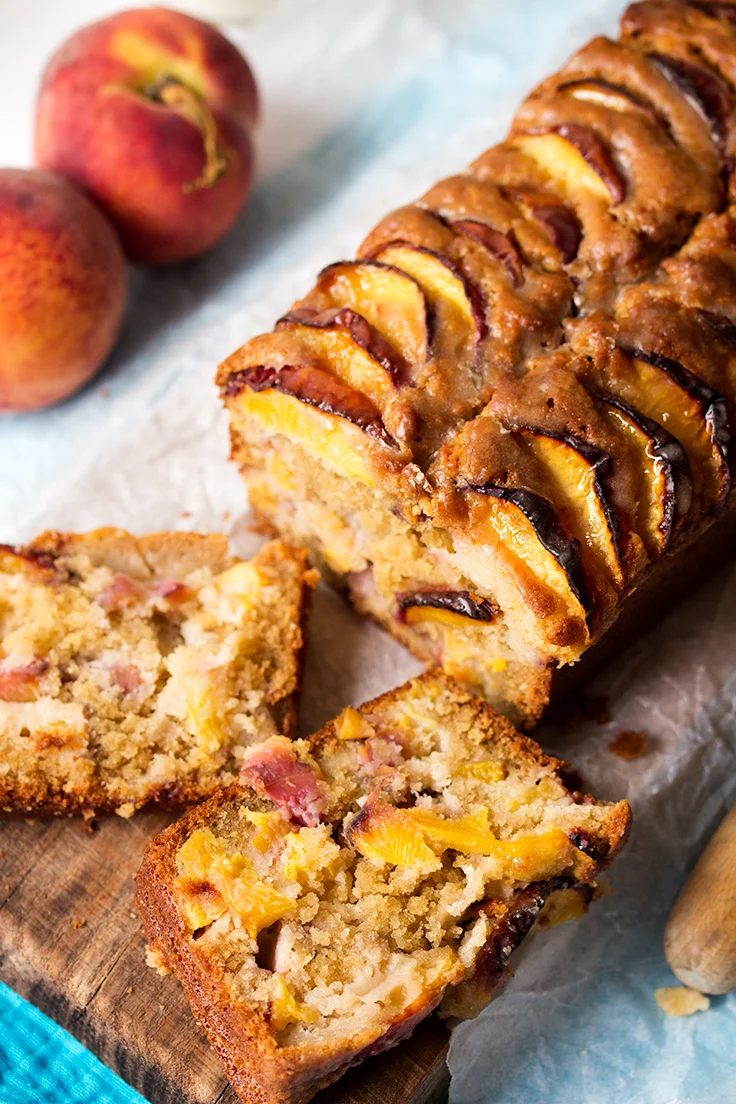 peach cake sweet bread recipe