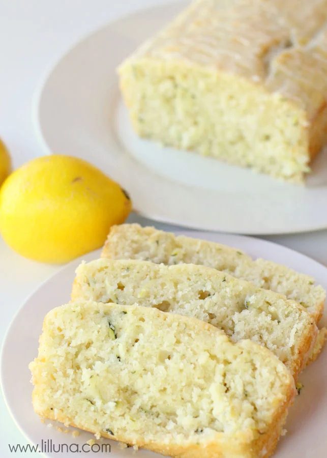 glazed lemon zucchini bread sweet bread recipe