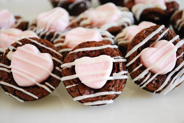 Chocolate Marshmallow Brownie Bites