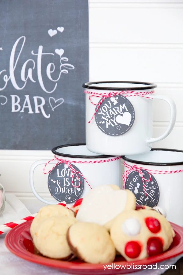 Valentine's Hot Chocolate Bar and Printables