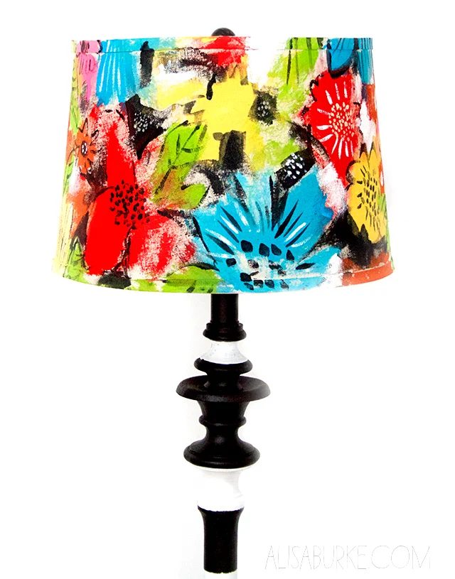 painted shade lamp revamp 20