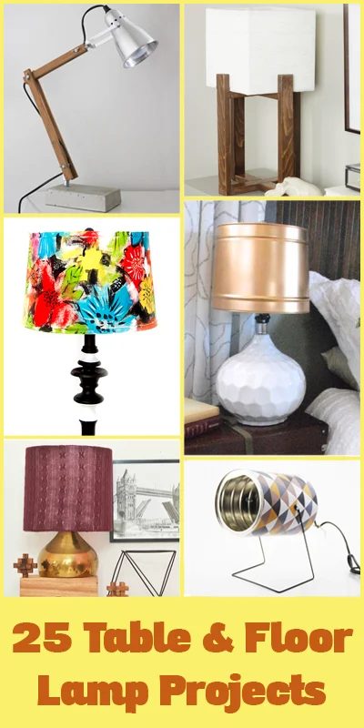 25 solid Table and Floor Lamp Handmade Projects @Bekob
