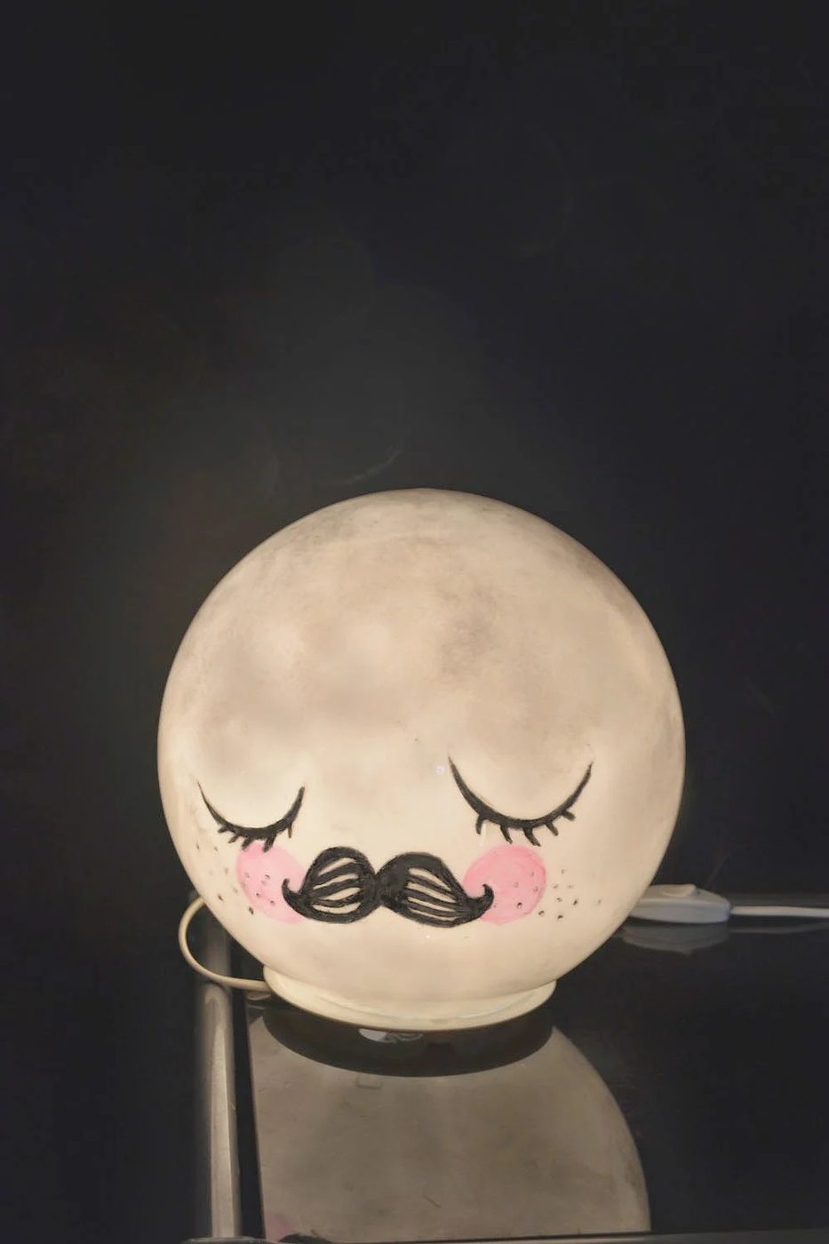 Handmade moon lamp