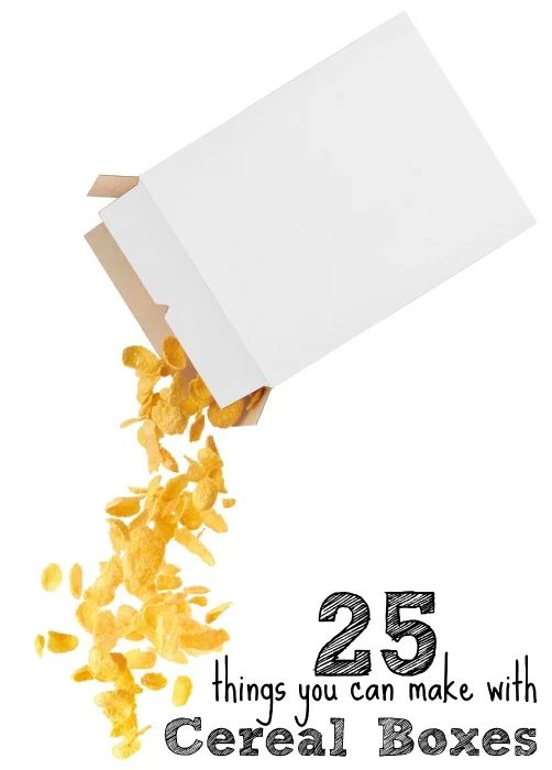 Instead of tossing your cereal boxes into the trash, why not turn them into useful items? Here are 25 clever options of what you can make with cereal boxes! via @tipsaholic #cereal