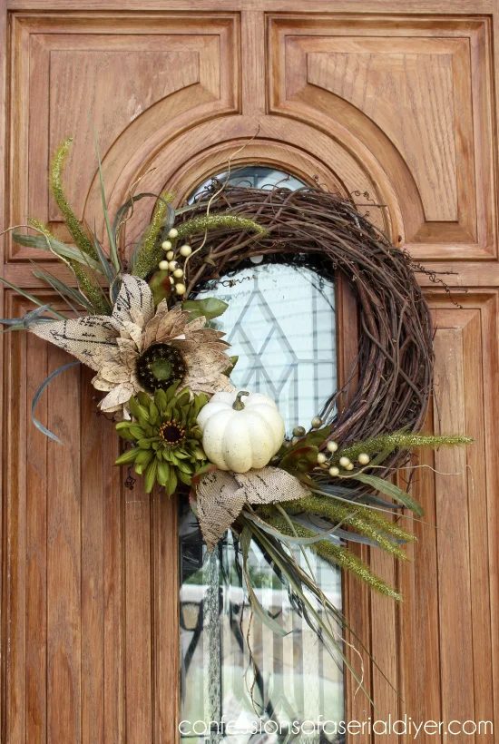 New Fall Wreath Confessions of a Serial DIYer