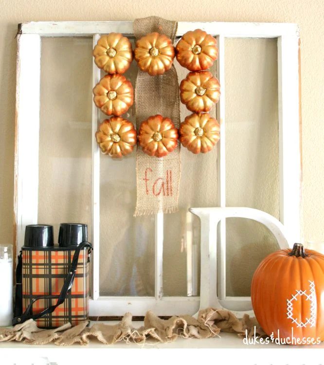 A Mantel For Fall Dukes and Duchesses