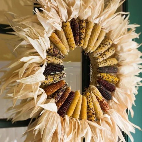 corn husk wreath Bekob.com