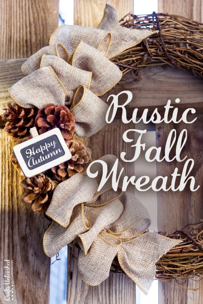 Rustic Handmade Fall Wreath Crafts Unleashed
