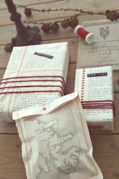 book pages gift wrap
