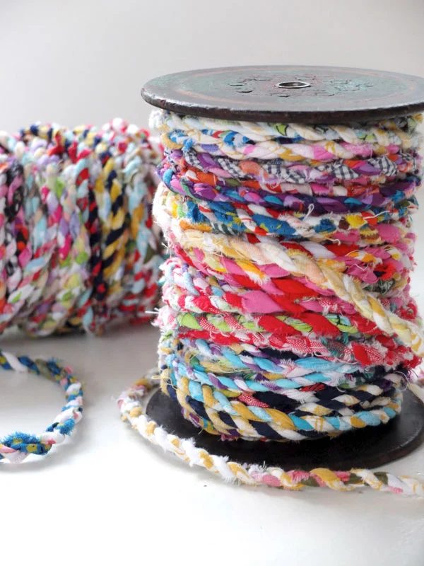 scrap fabric twine ribbon