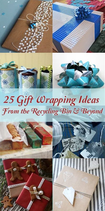 25 Upcycled and Low-Cost Gift Wrapping options @Bekob #christmas
