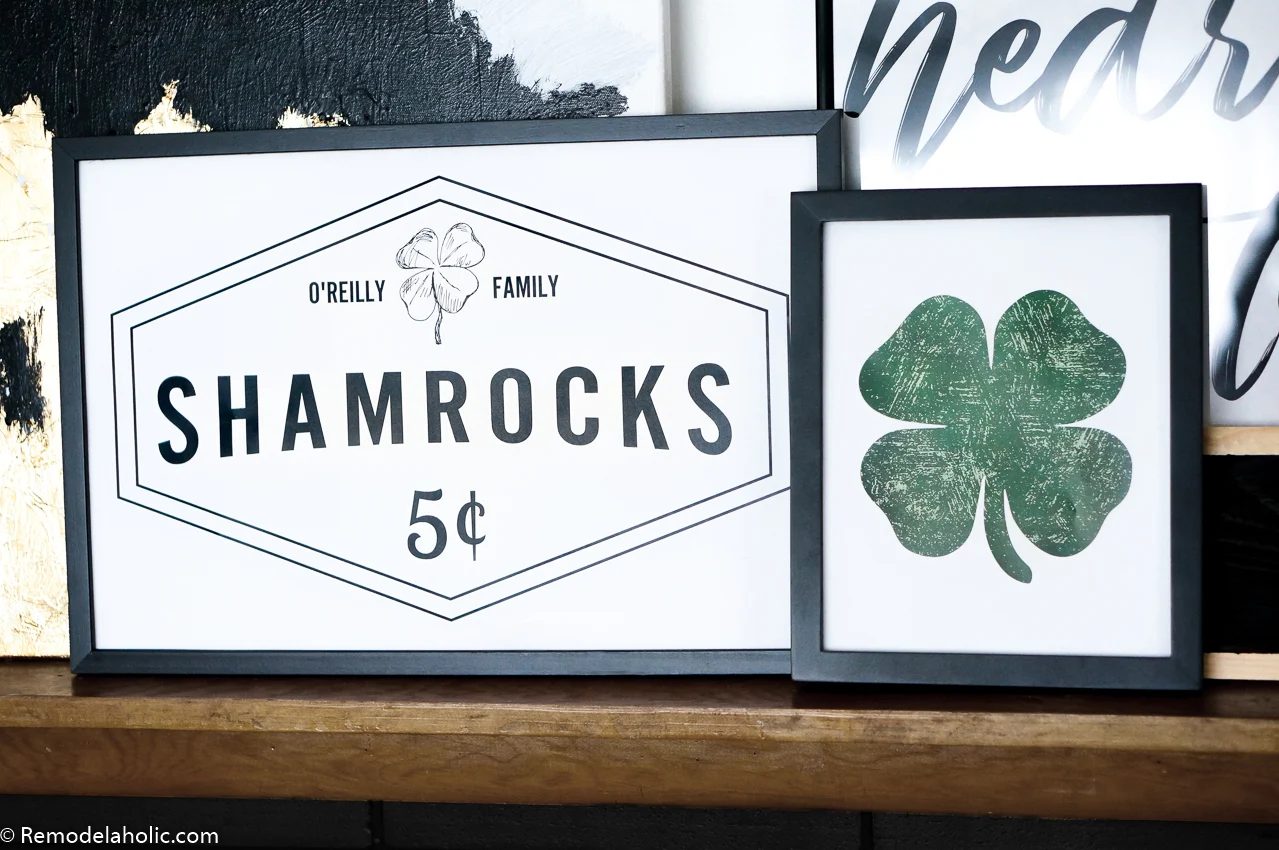 St. Patrick’s Day Decorations – Customizable Shamrock Ready-to-print Set