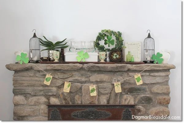 straightforward st patrick's day green clothesline banner DagmarBleasdale