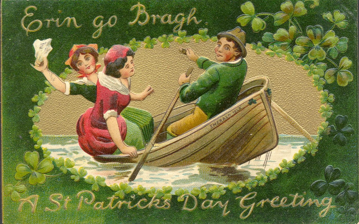 Vintage St. Patrick's Day images for decoration from UpNorth Memories via Bekob - Erin go Bragh St Patrick's Day Greeting Card