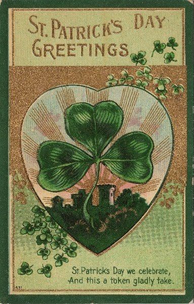 St. Patrick's Day decorations Vintage printable images from the Graphics Fairy via Bekob - St Patrick's Day we celebrate, And this a token gladly take.