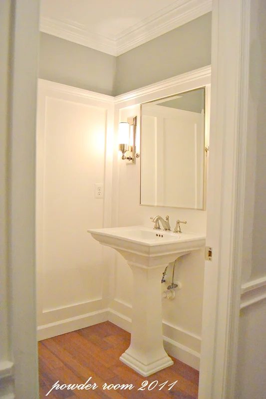 tall powder room wainscoting, Sixteen Fourteen on Bekob