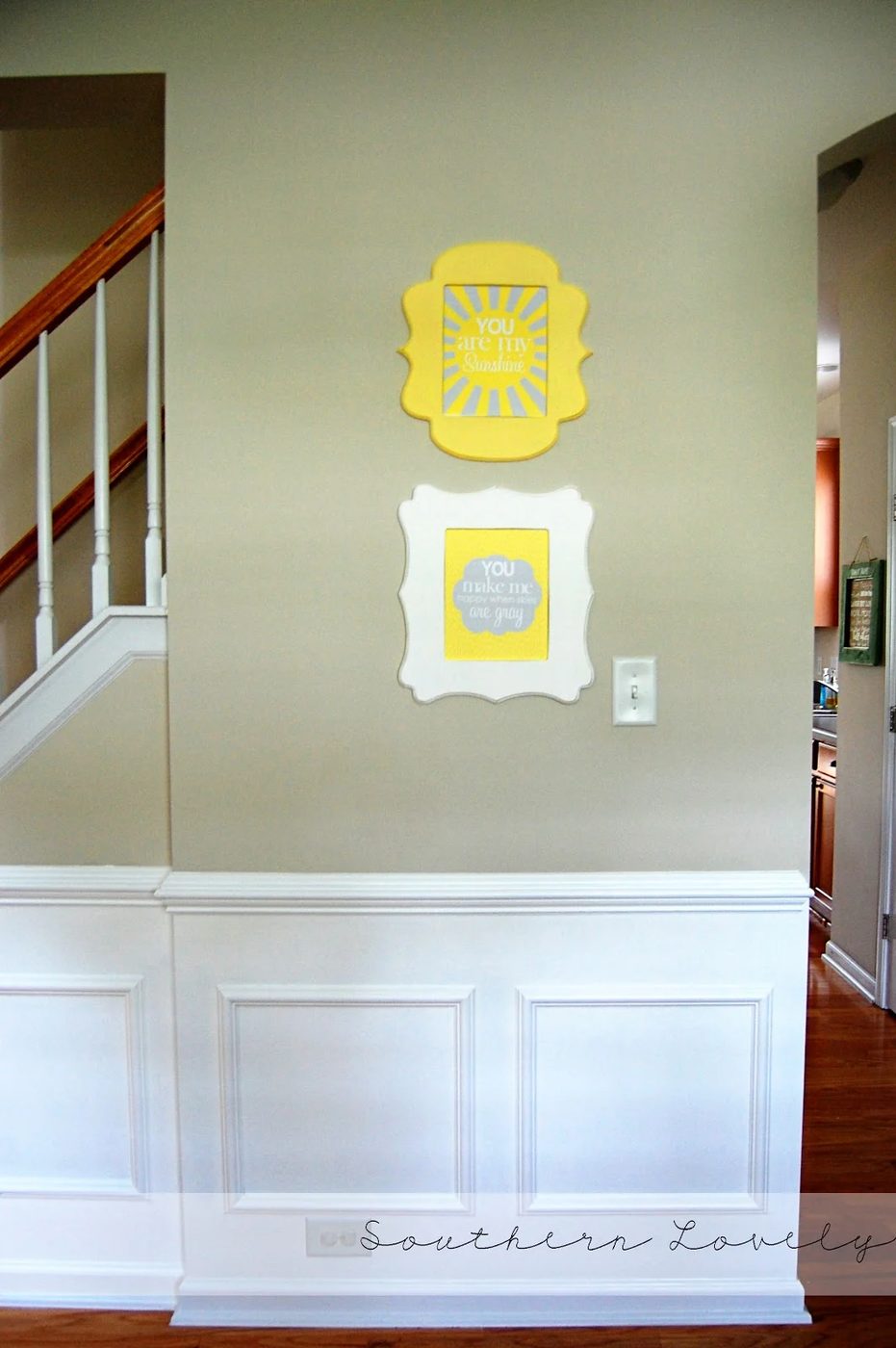 handmade wainscoting, Southern Lovely on Bekob