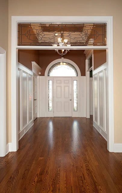 tall wainscoting in a tall entry, Design Dump on Bekob