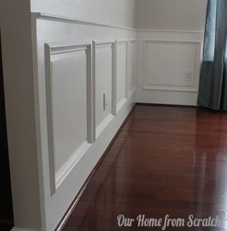 raised panel wainscoting, Our Home from Scratch on Bekob