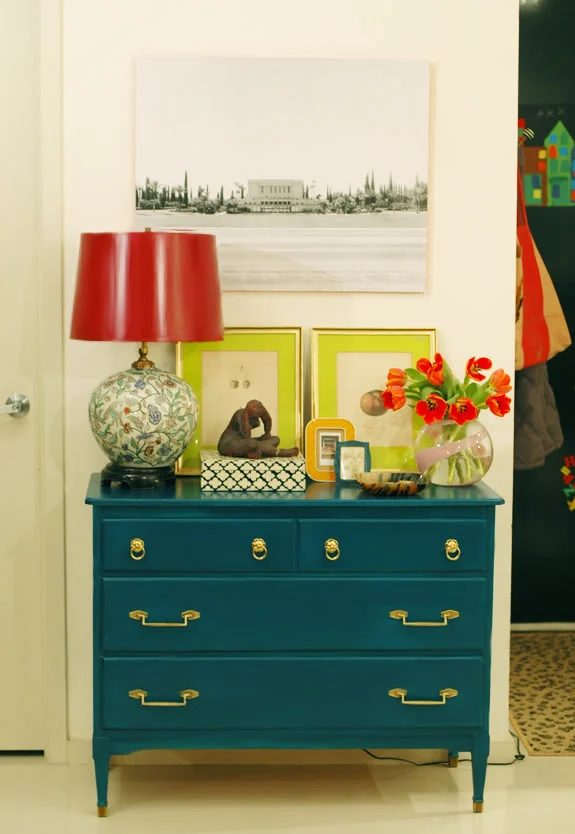 colorful entryway little green notebook
